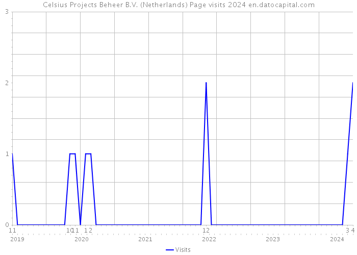 Celsius Projects Beheer B.V. (Netherlands) Page visits 2024 