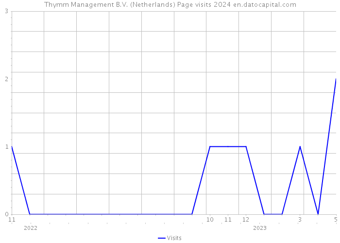 Thymm Management B.V. (Netherlands) Page visits 2024 
