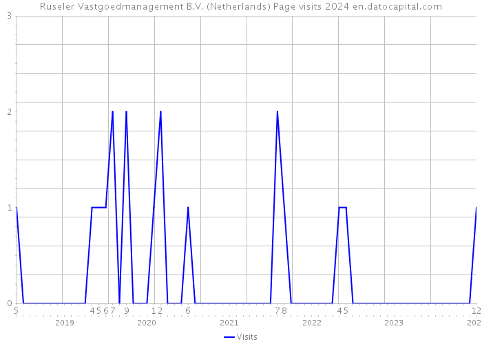 Ruseler Vastgoedmanagement B.V. (Netherlands) Page visits 2024 