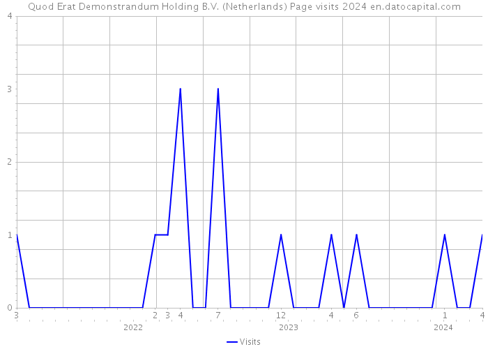 Quod Erat Demonstrandum Holding B.V. (Netherlands) Page visits 2024 