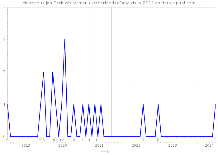Hermanus Jan Derk Wolterman (Netherlands) Page visits 2024 