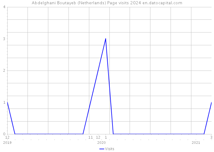 Abdelghani Boutayeb (Netherlands) Page visits 2024 