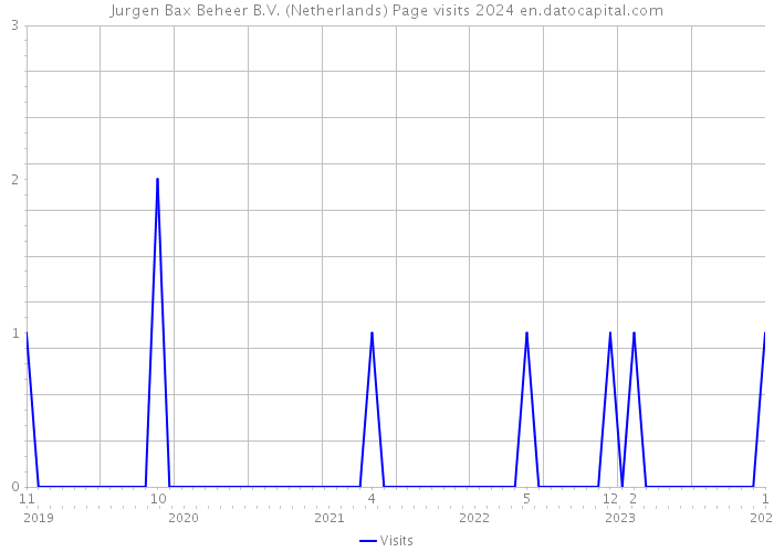 Jurgen Bax Beheer B.V. (Netherlands) Page visits 2024 