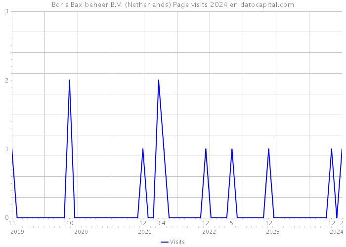Boris Bax beheer B.V. (Netherlands) Page visits 2024 