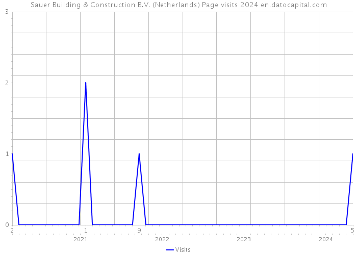 Sauer Building & Construction B.V. (Netherlands) Page visits 2024 
