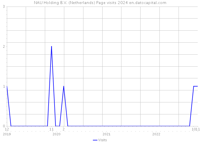 NAU Holding B.V. (Netherlands) Page visits 2024 