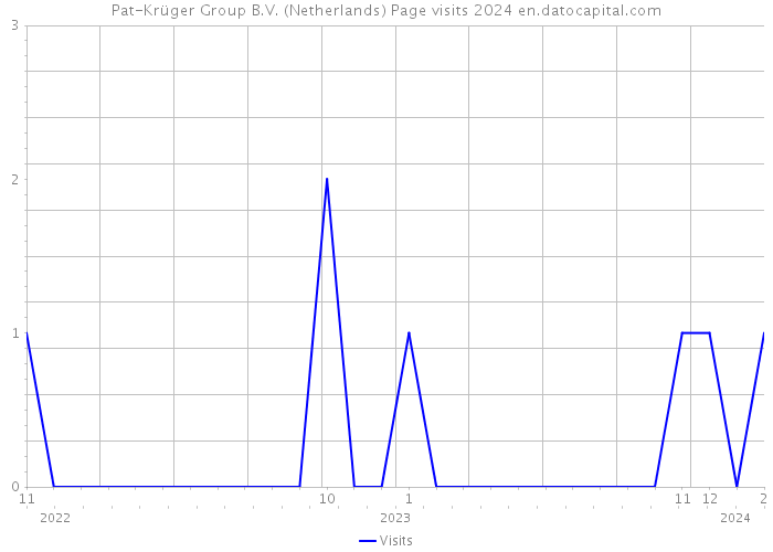 Pat-Krüger Group B.V. (Netherlands) Page visits 2024 