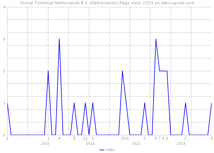 Global Terminal Netherlands B.V. (Netherlands) Page visits 2024 