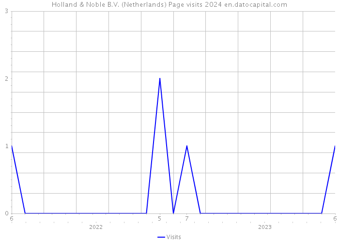 Holland & Noble B.V. (Netherlands) Page visits 2024 