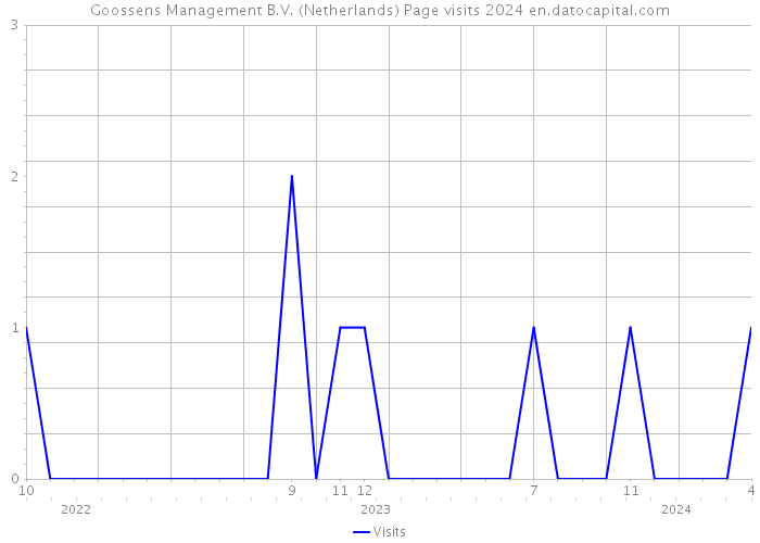 Goossens Management B.V. (Netherlands) Page visits 2024 