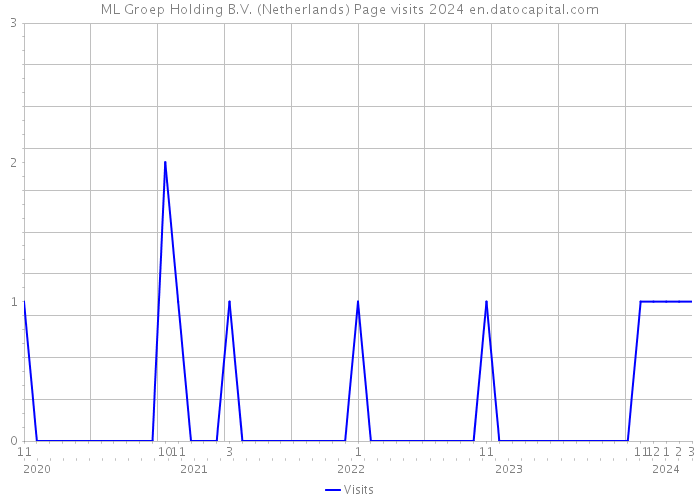 ML Groep Holding B.V. (Netherlands) Page visits 2024 