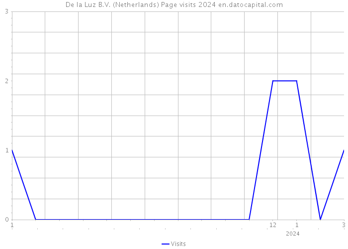 De la Luz B.V. (Netherlands) Page visits 2024 