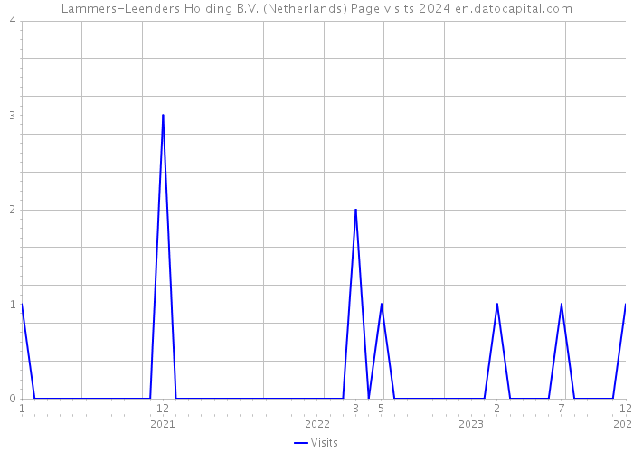Lammers-Leenders Holding B.V. (Netherlands) Page visits 2024 