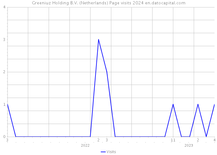 Greeniuz Holding B.V. (Netherlands) Page visits 2024 