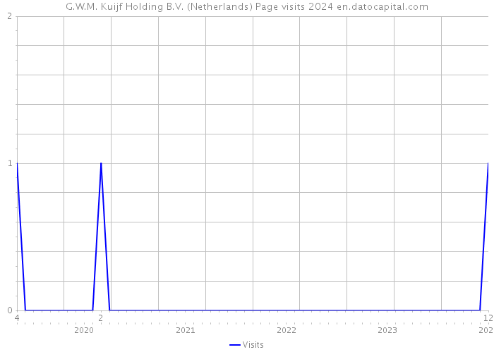 G.W.M. Kuijf Holding B.V. (Netherlands) Page visits 2024 