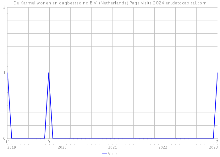 De Karmel wonen en dagbesteding B.V. (Netherlands) Page visits 2024 