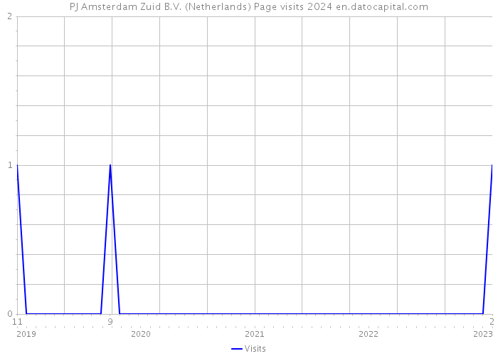 PJ Amsterdam Zuid B.V. (Netherlands) Page visits 2024 