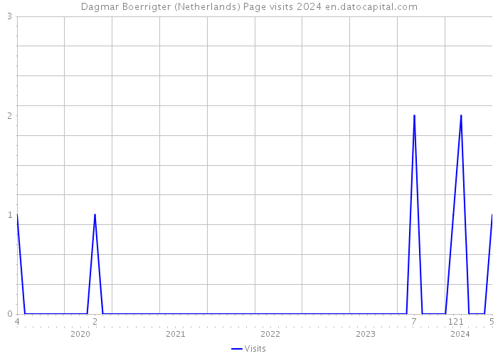 Dagmar Boerrigter (Netherlands) Page visits 2024 