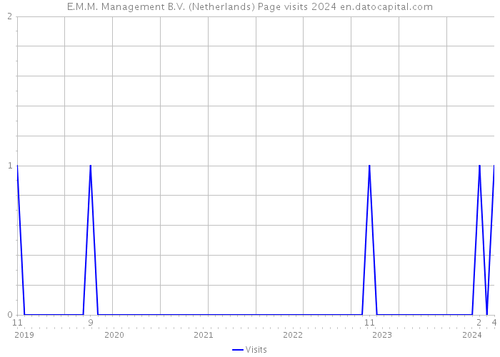E.M.M. Management B.V. (Netherlands) Page visits 2024 