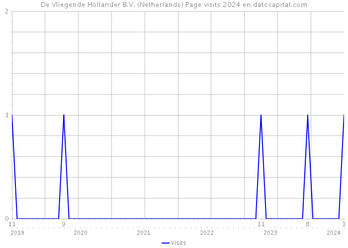 De Vliegende Hollander B.V. (Netherlands) Page visits 2024 