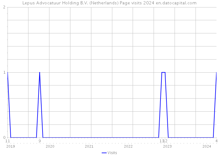 Lepus Advocatuur Holding B.V. (Netherlands) Page visits 2024 