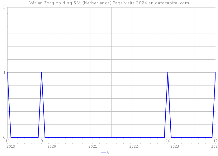 Vérian Zorg Holding B.V. (Netherlands) Page visits 2024 
