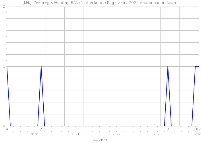 J.H.J. Zeebregts Holding B.V. (Netherlands) Page visits 2024 