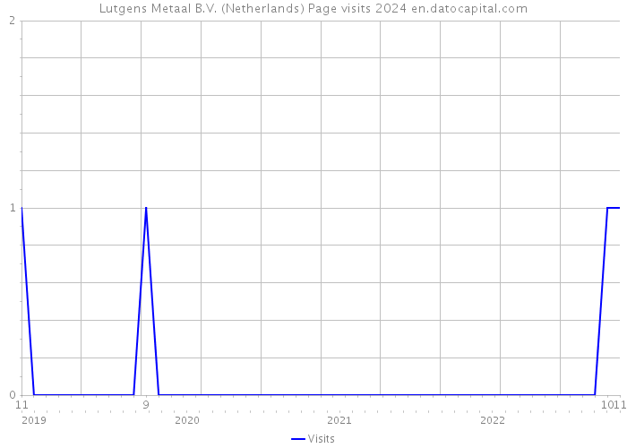 Lutgens Metaal B.V. (Netherlands) Page visits 2024 