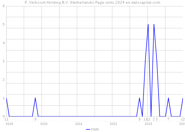 P. Verboom Holding B.V. (Netherlands) Page visits 2024 