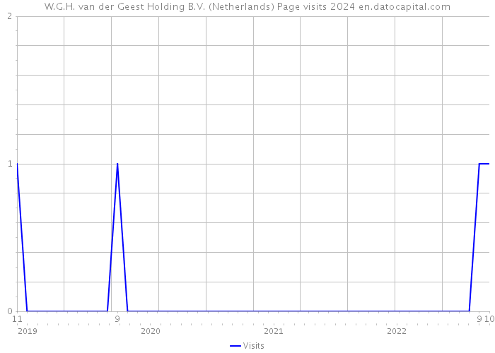 W.G.H. van der Geest Holding B.V. (Netherlands) Page visits 2024 