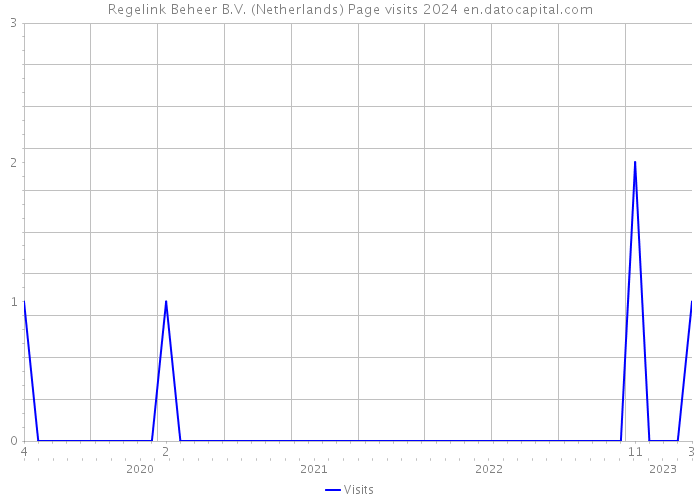 Regelink Beheer B.V. (Netherlands) Page visits 2024 