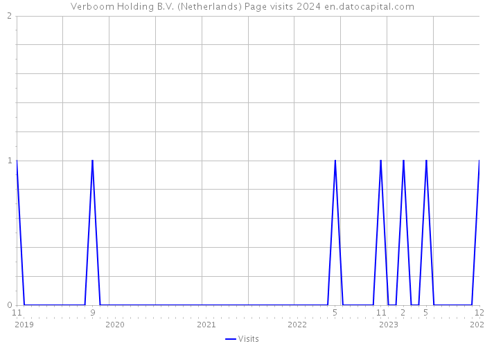 Verboom Holding B.V. (Netherlands) Page visits 2024 