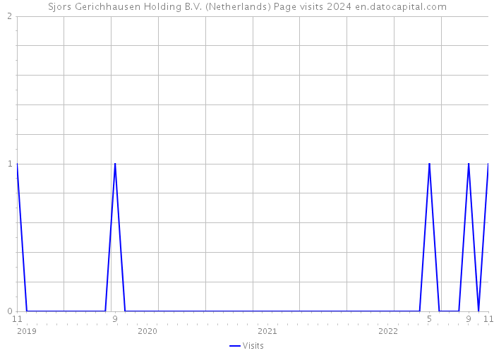Sjors Gerichhausen Holding B.V. (Netherlands) Page visits 2024 