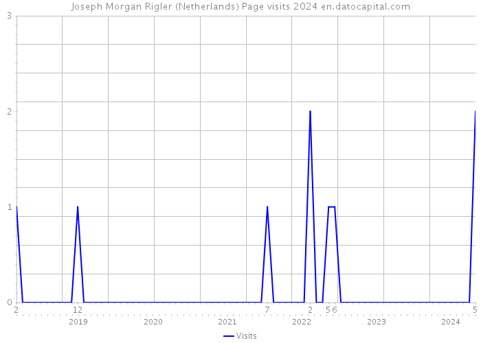 Joseph Morgan Rigler (Netherlands) Page visits 2024 