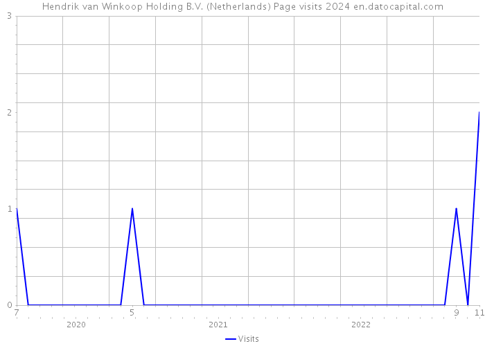 Hendrik van Winkoop Holding B.V. (Netherlands) Page visits 2024 