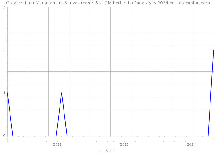 Grootendorst Management & Investments B.V. (Netherlands) Page visits 2024 