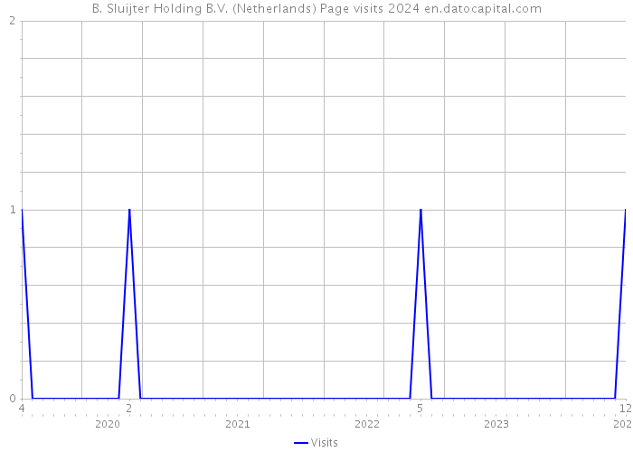 B. Sluijter Holding B.V. (Netherlands) Page visits 2024 