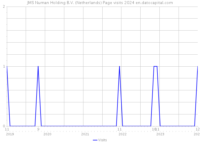 JMS Numan Holding B.V. (Netherlands) Page visits 2024 