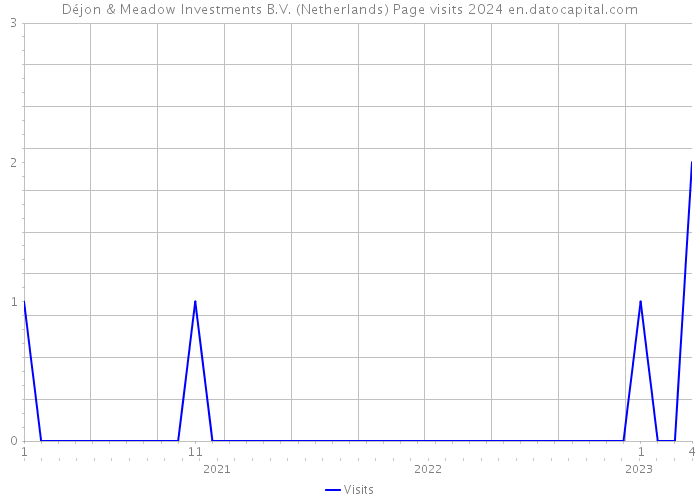 Déjon & Meadow Investments B.V. (Netherlands) Page visits 2024 