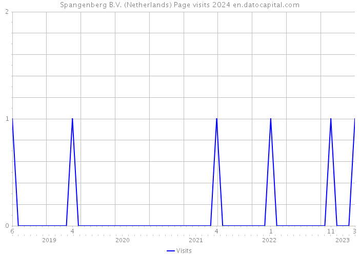 Spangenberg B.V. (Netherlands) Page visits 2024 
