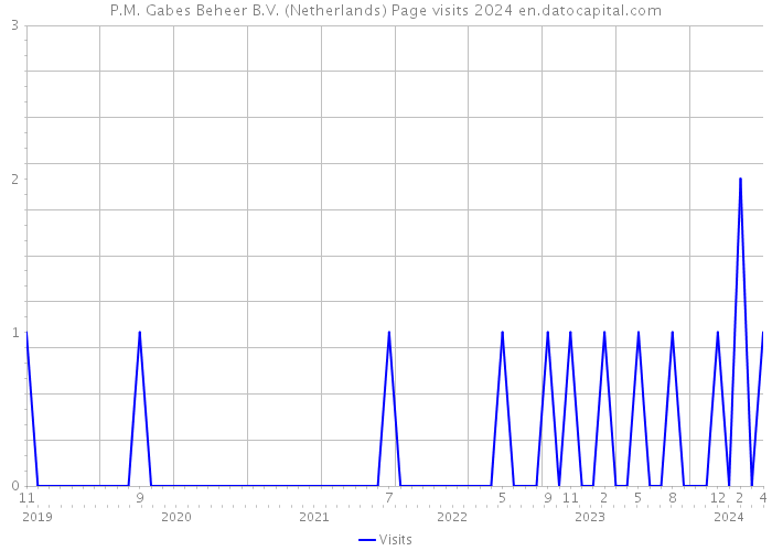 P.M. Gabes Beheer B.V. (Netherlands) Page visits 2024 