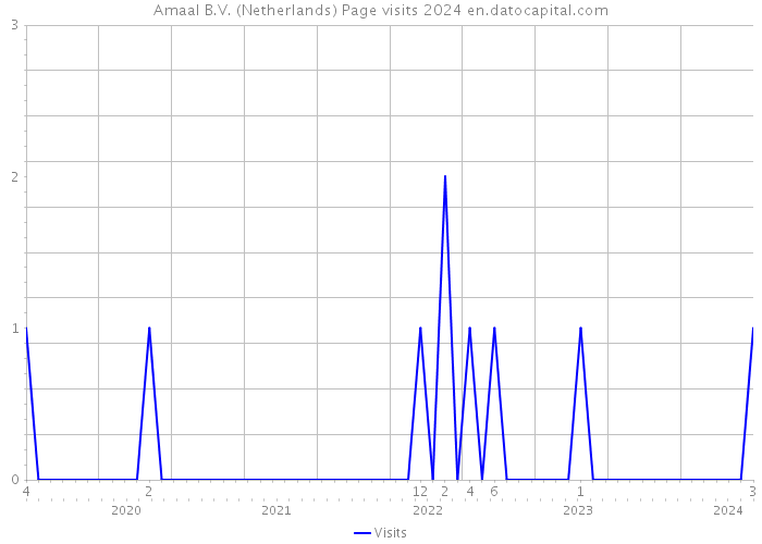 Amaal B.V. (Netherlands) Page visits 2024 