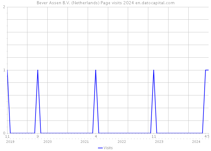 Bever Assen B.V. (Netherlands) Page visits 2024 