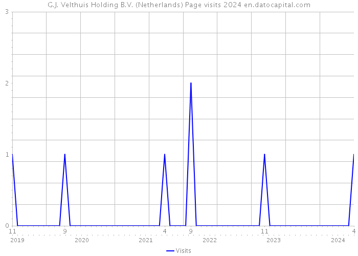 G.J. Velthuis Holding B.V. (Netherlands) Page visits 2024 
