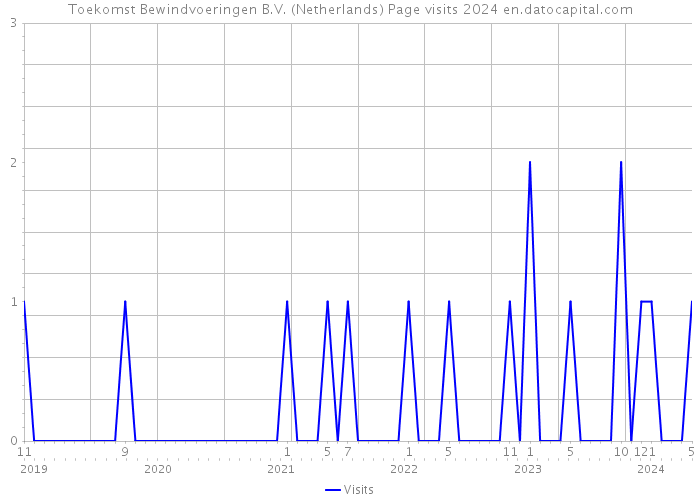 Toekomst Bewindvoeringen B.V. (Netherlands) Page visits 2024 
