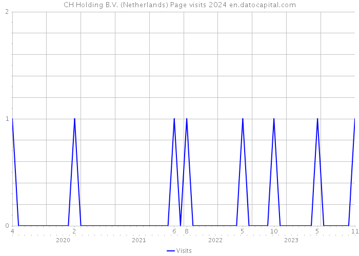 CH Holding B.V. (Netherlands) Page visits 2024 