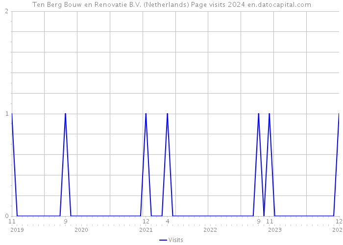 Ten Berg Bouw en Renovatie B.V. (Netherlands) Page visits 2024 