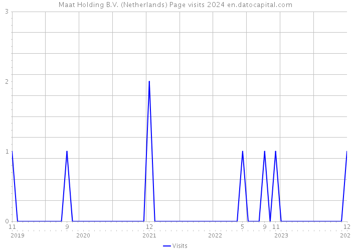 Maat Holding B.V. (Netherlands) Page visits 2024 