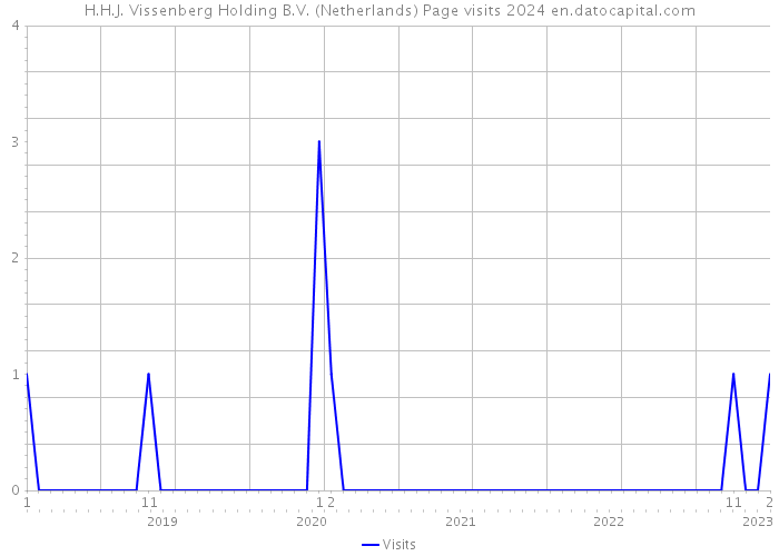 H.H.J. Vissenberg Holding B.V. (Netherlands) Page visits 2024 
