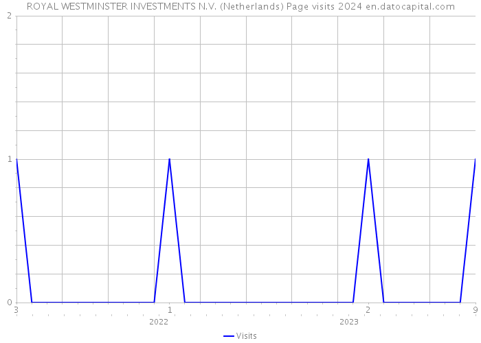 ROYAL WESTMINSTER INVESTMENTS N.V. (Netherlands) Page visits 2024 